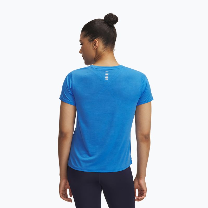 Дамска тениска за бягане Under Armour Launch blue atlantis/reflective 2