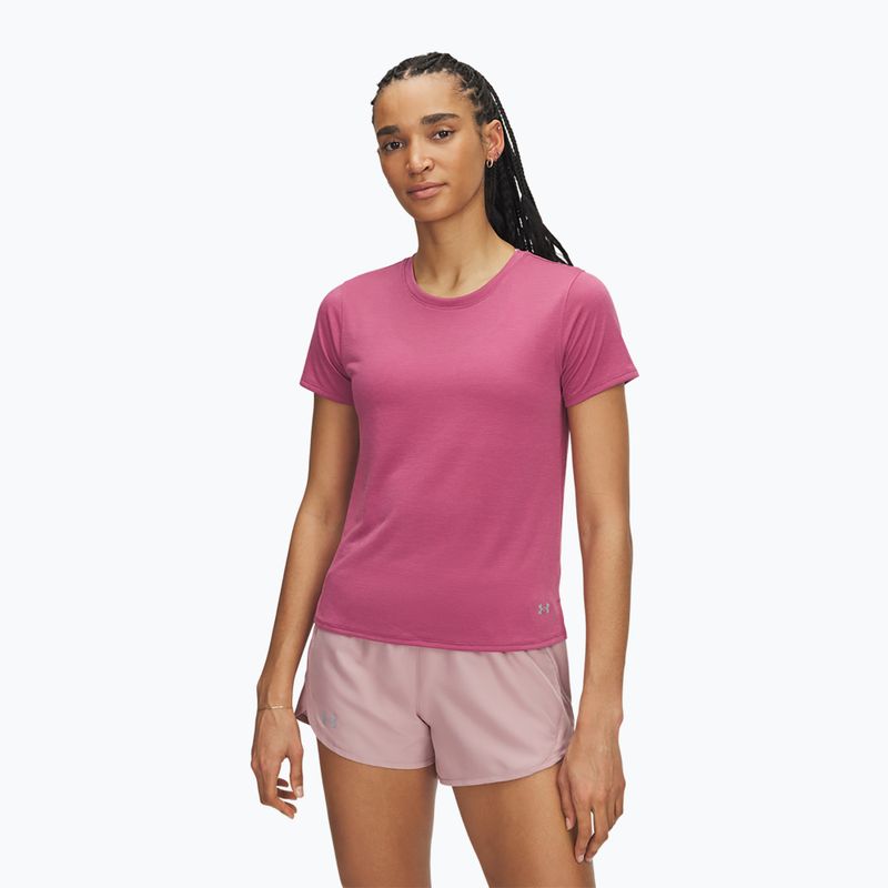 Дамска тениска за бягане Under Armour Launch fuchsia dusk/reflective
