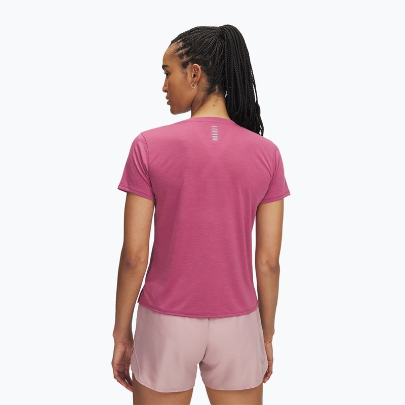 Дамска тениска за бягане Under Armour Launch fuchsia dusk/reflective 2