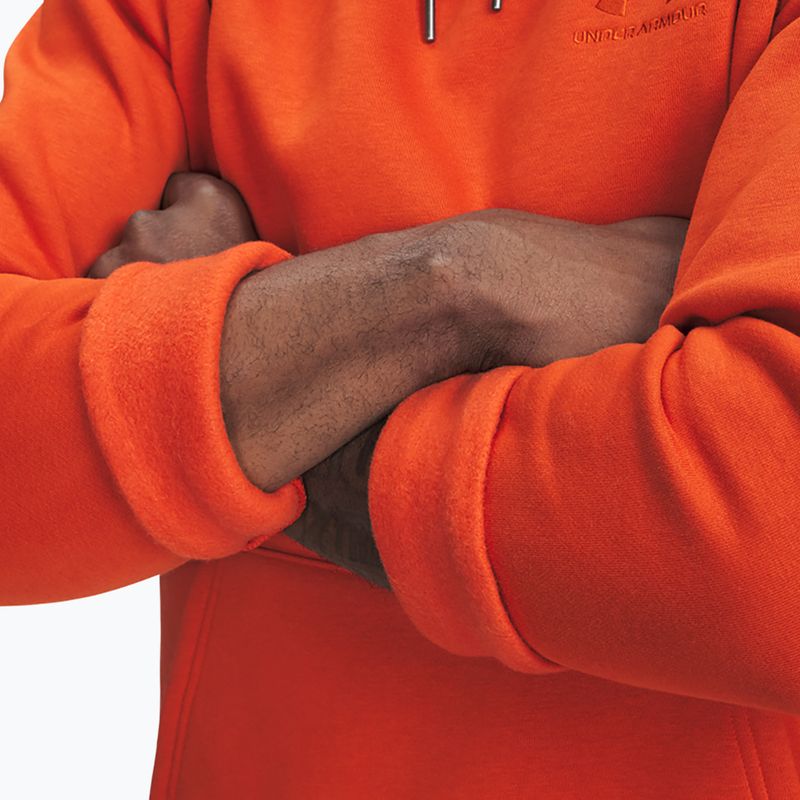 Мъжки суитшърт Under Armour Essential Fleece Hoodie surplus orange/surplus orange 4