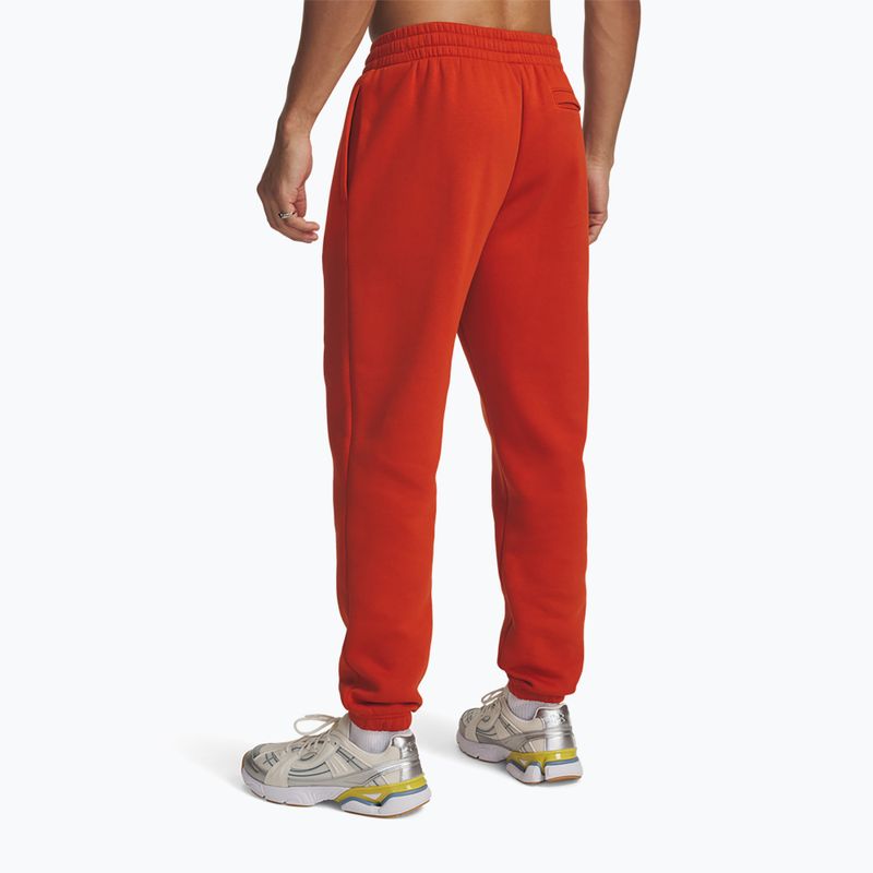 Мъжки панталони за тренировка Under Armour Essential Fleece Joggers surplus orange/surplus orange 3
