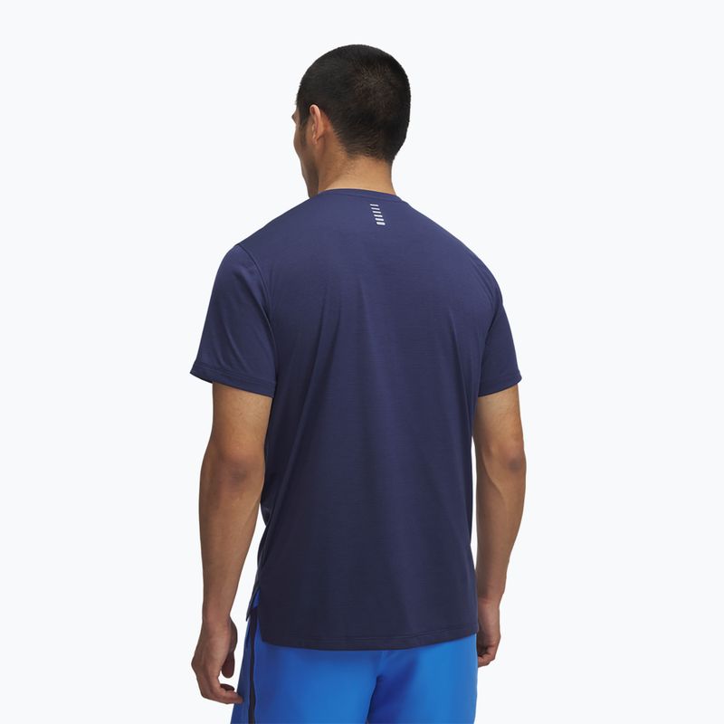 Мъжка тениска за бягане Under Armour UA Launch washed navy/reflective 2