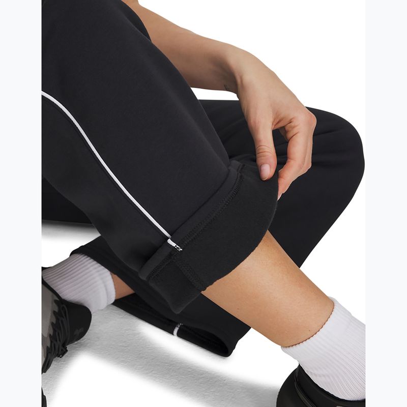 Дамски панталони Under Armour Rival Fleece Piped black/white 4