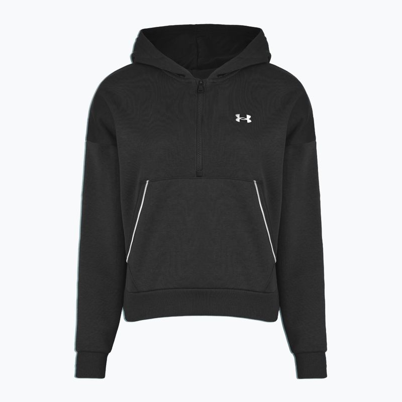 Дамски суитшърт Under Armour Rival Fleece Piped HZ Hoodie black/white 3
