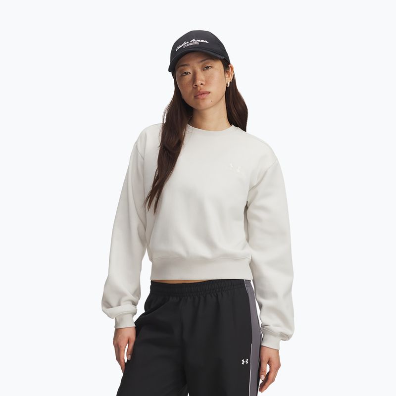 Дамски суитшърт за тренировка Under Armour Icon Vida Fleece Crew summit white/summit white
