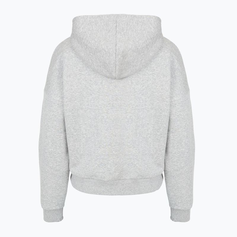 Дамски суитшърт Under Armour Rival Fleece Piped HZ Hoodie mod grey light heather/white 4