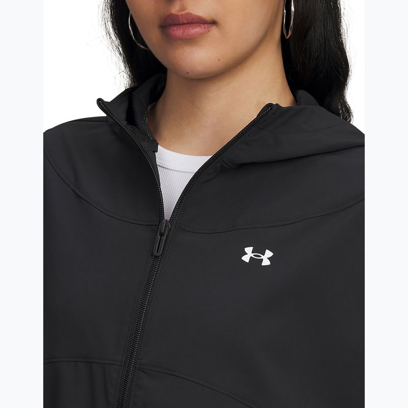 Дамско яке Under Armour Rival Woven Hoody black/black/white 3