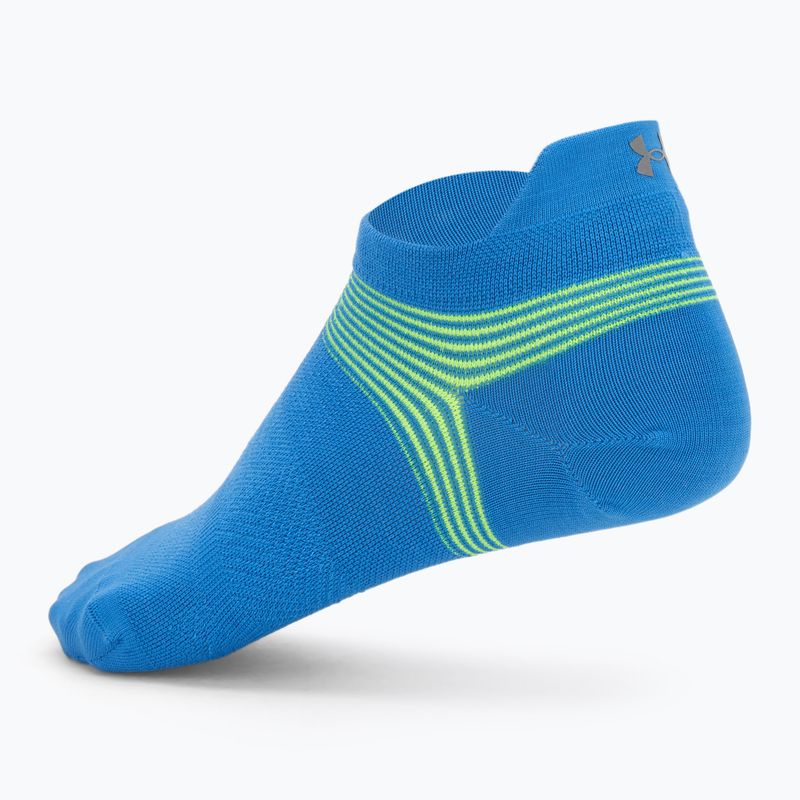Мъжки чорапи Under Armour Dry Run Lite No Show 3 чифта синьо атлантическо/черно/отразяващо 5