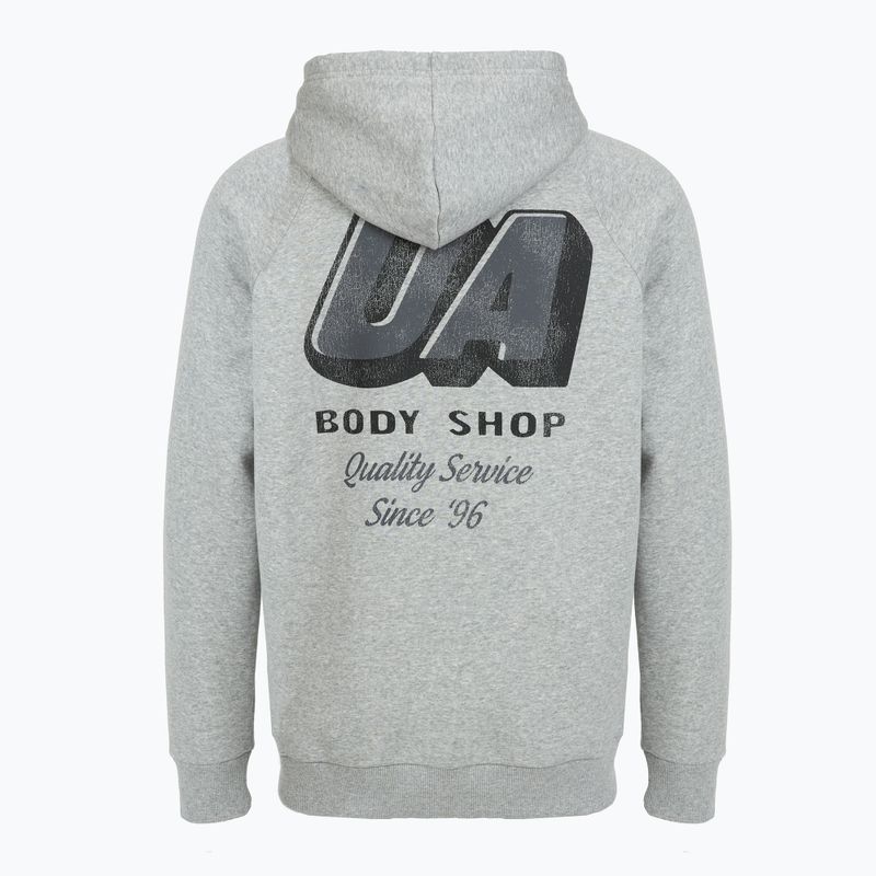 Мъжки суитшърт Under Armour Rival Fleece HBR Logo Hoodie mod grey light heather/castlerock 5