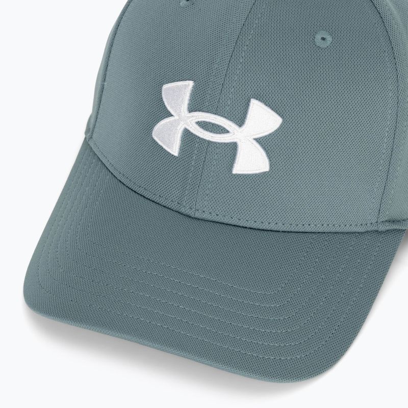 Мъжка шапка с козирка Under Armour Blitzing Adj jasper blue/white/white 3