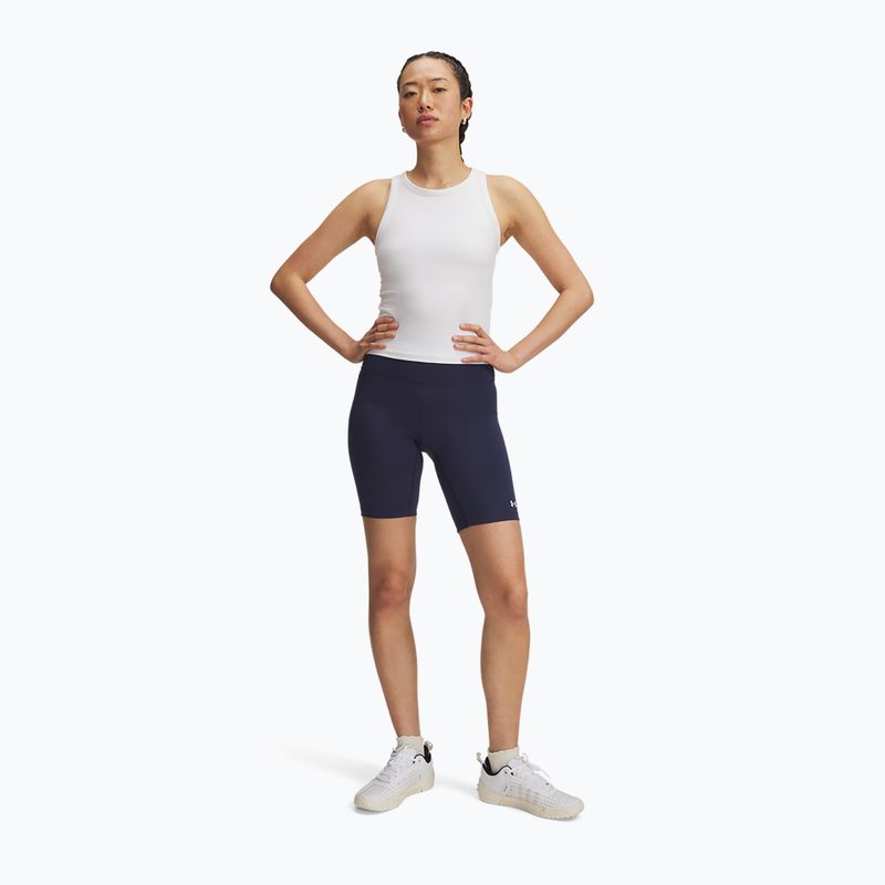 Дамски тренировъчни шорти Under Armour Motion Bike EMEA измит тъмносиньо/бяло 2