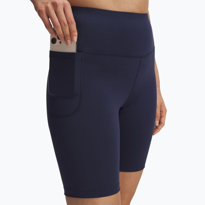 Дамски тренировъчни шорти Under Armour Motion Bike EMEA измит тъмносиньо/бяло 4