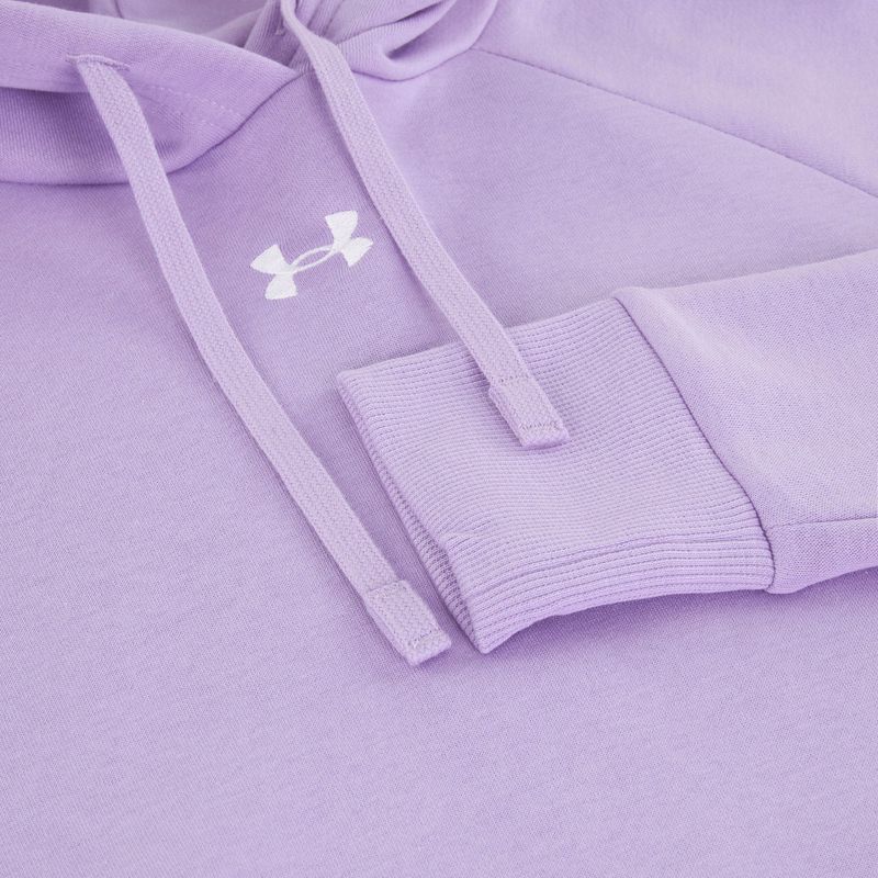 Дамски суитшърт Under Armour Rival Fleece Hoodie transparent/white 7