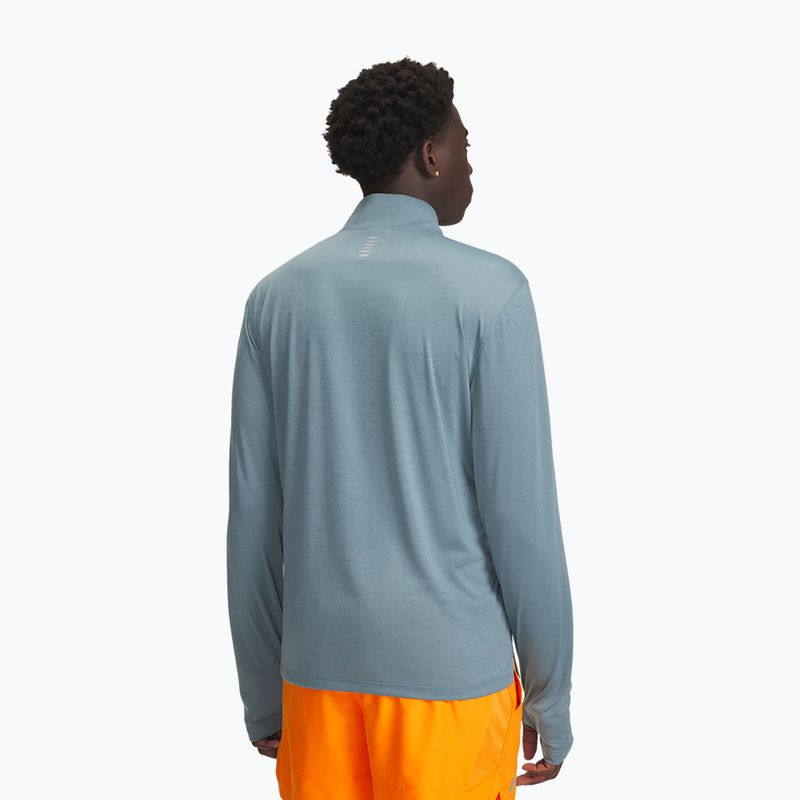 Мъжки суитшърт за бягане Under Armour Launch 1/4 Zip jasper blue/reflective 2