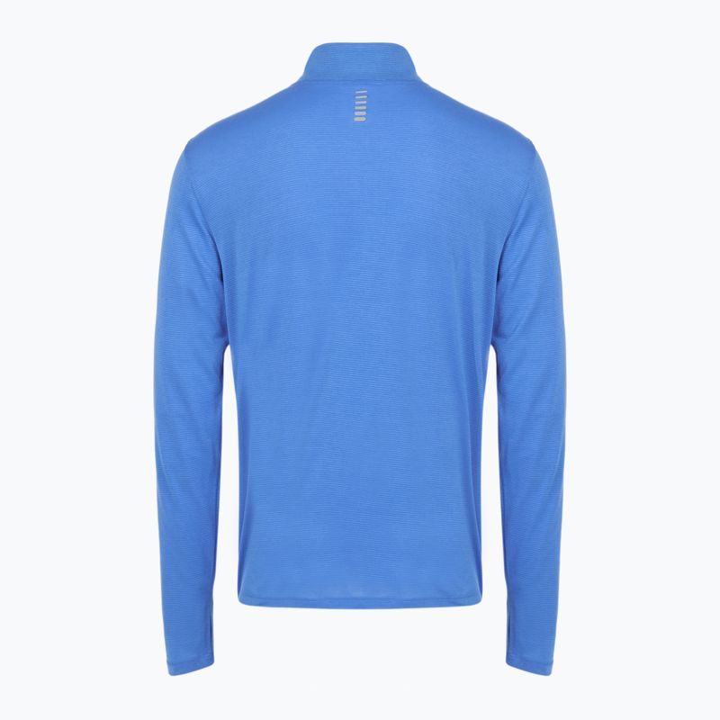 Мъжки суитшърт за бягане Under Armour Launch 1/4 Zip blue atlantis/reflective 2