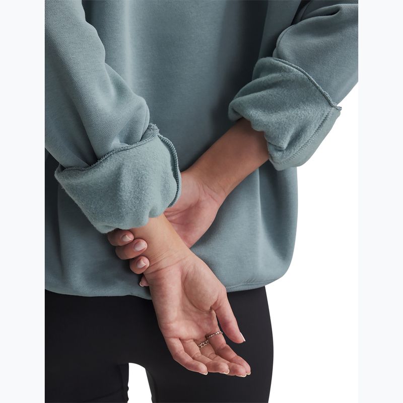 Дамски суичър Under Armour Rival Fleece Varsity Crew serpentine/white 3