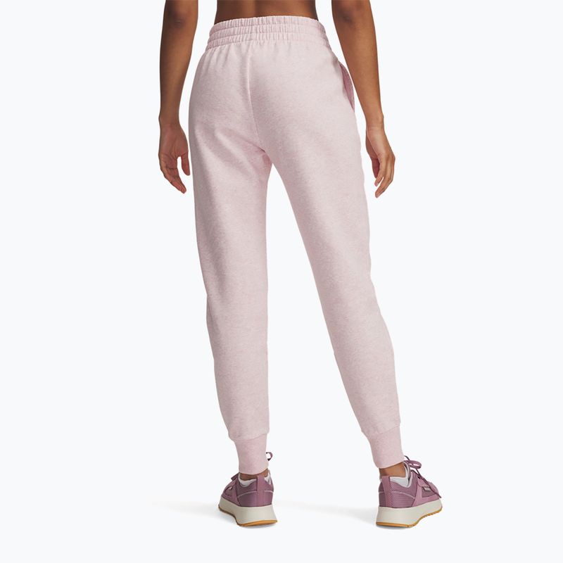 Дамски панталони Under Armour Rival Fleece prime pink light heather/prime pink 3