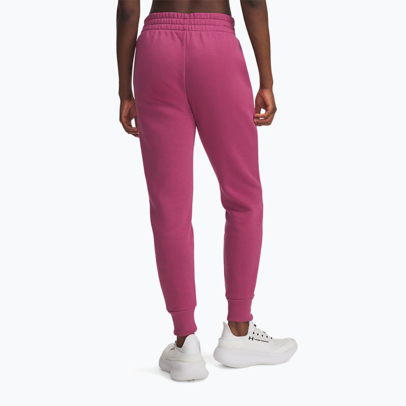 Дамски панталони Under Armour Rival Fleece dark maroon/white fuchsia dusk/white 3