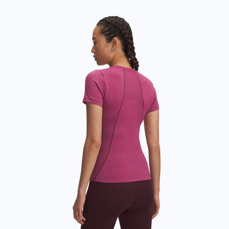 Дамска тениска за тренировка Under Armour Vanish Seamless fuchsia dusk/dark maroon/dark maroon 2