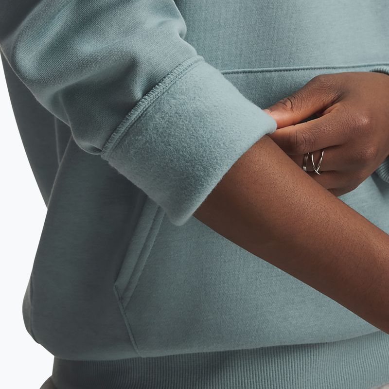 Дамски суитшърт Under Armour Rival Fleece Big Logo Hoody serpentine/white 3