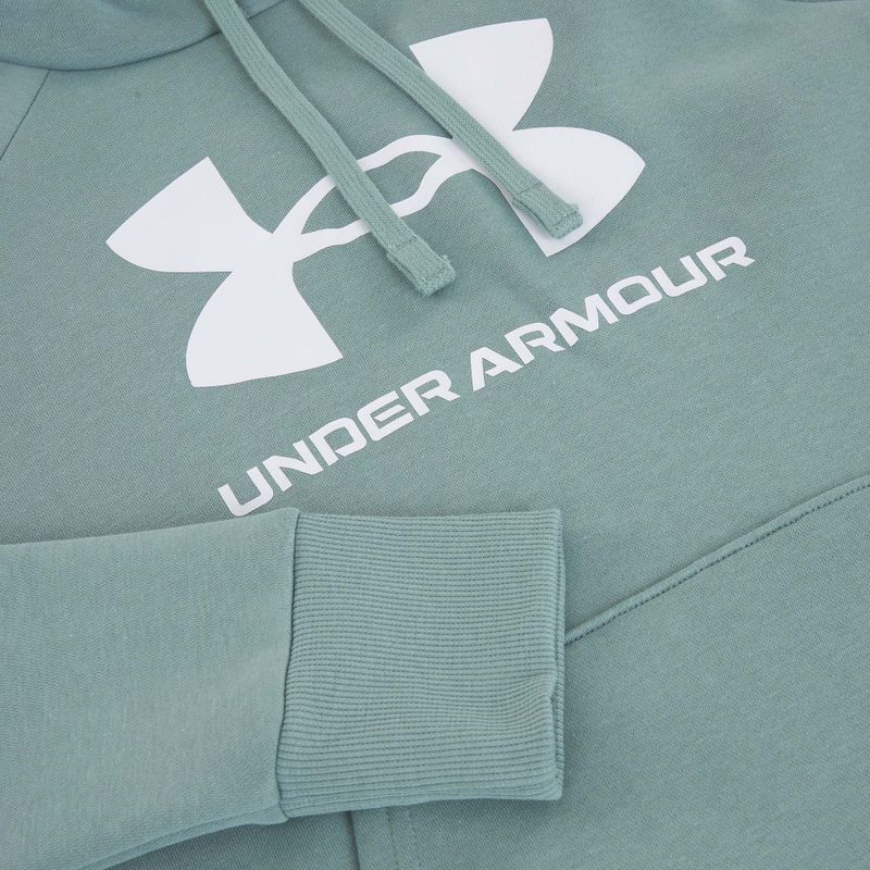 Дамски суитшърт Under Armour Rival Fleece Big Logo Hoody serpentine/white 6