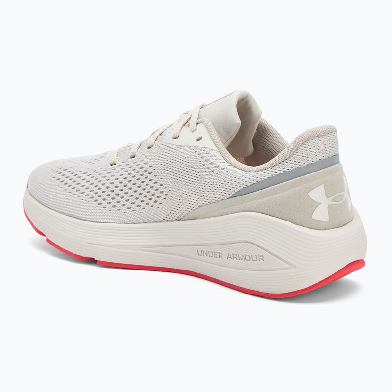 Дамски обувки за бягане Under Armour Sonic 7 summit white/khaki base/racer red 3