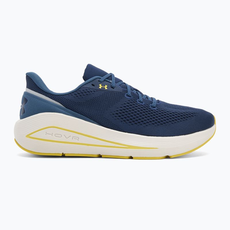 Мъжки обувки за бягане Under Armour Sonic 7 washed navy/nu blue/yellow shade 2