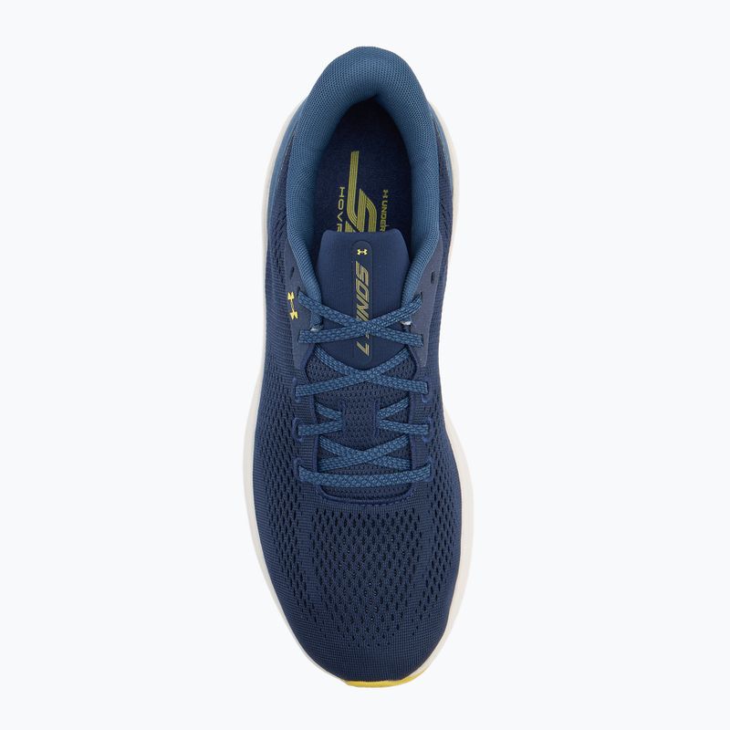 Мъжки обувки за бягане Under Armour Sonic 7 washed navy/nu blue/yellow shade 5