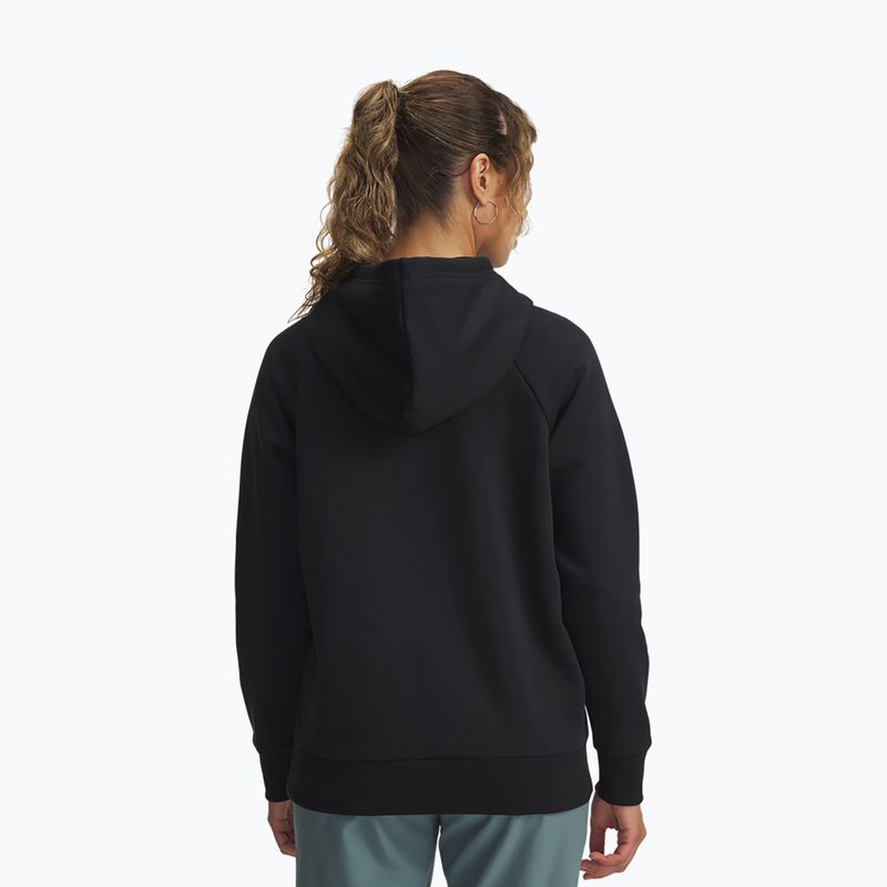 Дамски суитшърт Under Armour Rival Feelce Shimmer Hoody black/iridescent 2
