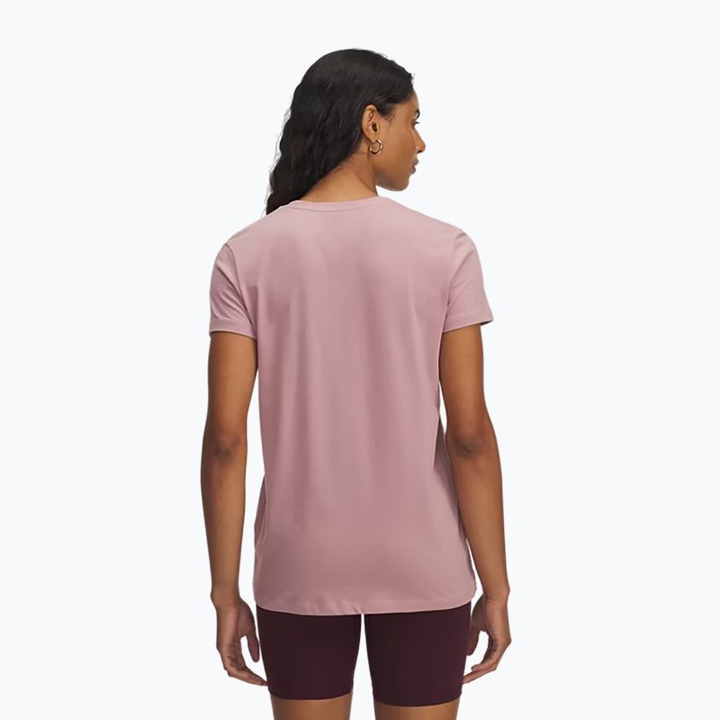 Дамска тениска за тренировка Under Armour Rival Logo turmalin pink/maroon mist 2