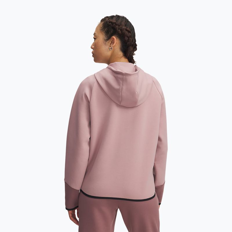 Дамски суитшърт Under Armour Unstoppable Fleece HZ tourmaline pink/maroon mist/black 2
