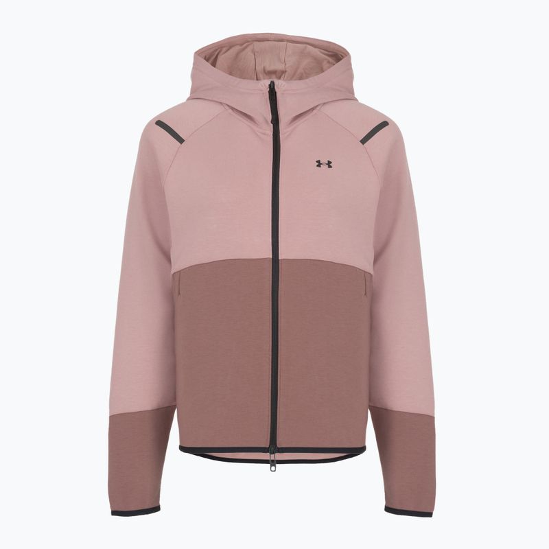 Дамски суитшърт Under Armour Unstoppable Fleece HZ tourmaline pink/maroon mist/black 4