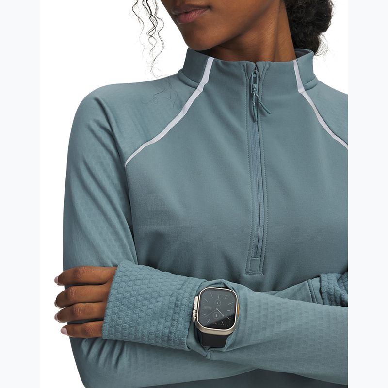 Дамски суитшърт за бягане Under Armour Pro Half Zip jasper blue/reflective 3