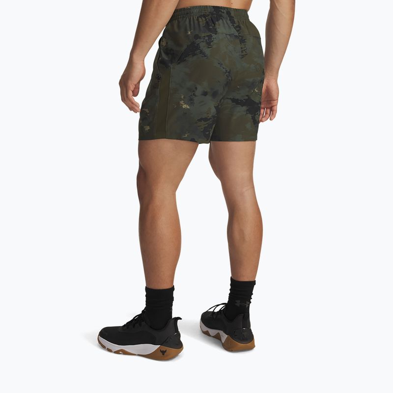 Мъжки шорти за тренировка Under Armour Project Rock Ultimate expedition green/black 3