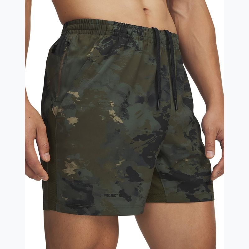 Мъжки шорти за тренировка Under Armour Project Rock Ultimate expedition green/black 4