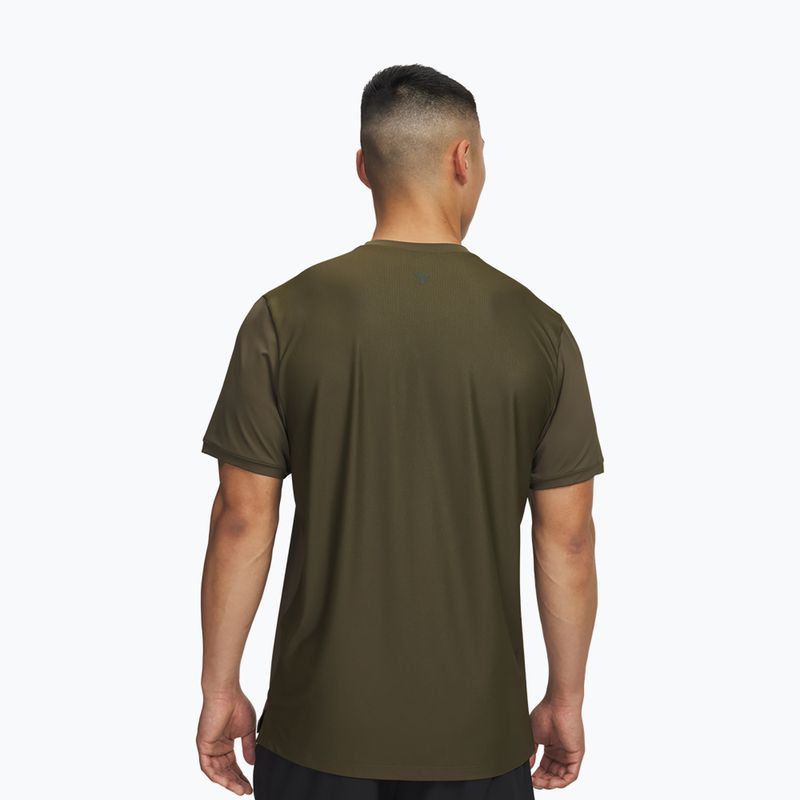 Мъжка тениска за тренировка Under Armour Project Rock Iso Chill expedition green/baroque green 2