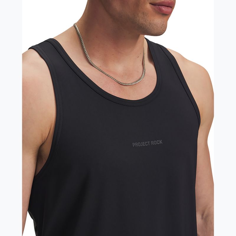 Мъжка тениска за тренировка Under Armour Project Rock Iso Chill Tank black/anthracite 3