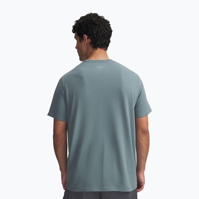 Мъжка тениска за тренировка Under Armour Sportstyle Logo Update jasper blue/serpentine 2