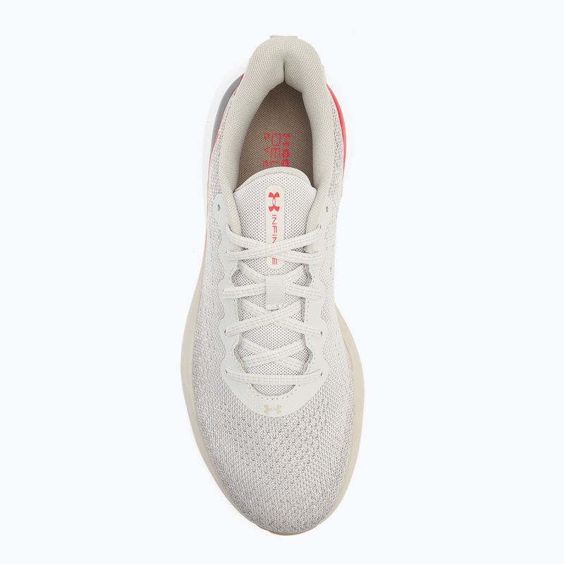 Мъжки маратонки за бягане Under Armour Infinite summit бяло/кафяво основа/червено състезателно 5