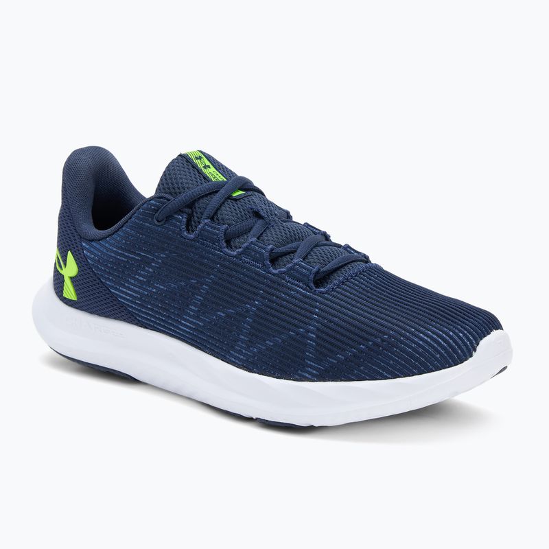 Мъжки маратонки за бягане Under Armour Charged Speed Swift washed navy/black/high vis yellow