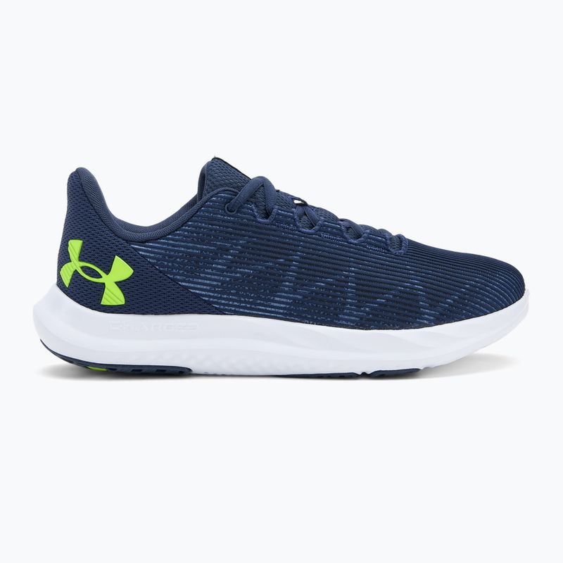 Мъжки маратонки за бягане Under Armour Charged Speed Swift washed navy/black/high vis yellow 2