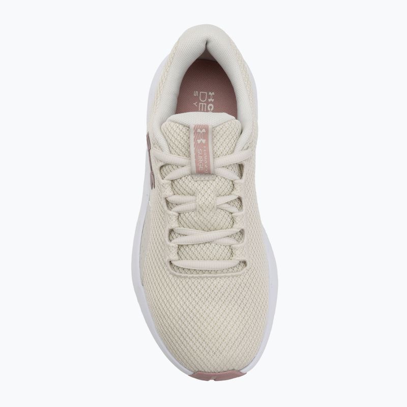 Дамски маратонки за бягане Under Armour Charged Surge 4 summit white/tourmaline pink/metallic tourmaline pink 5