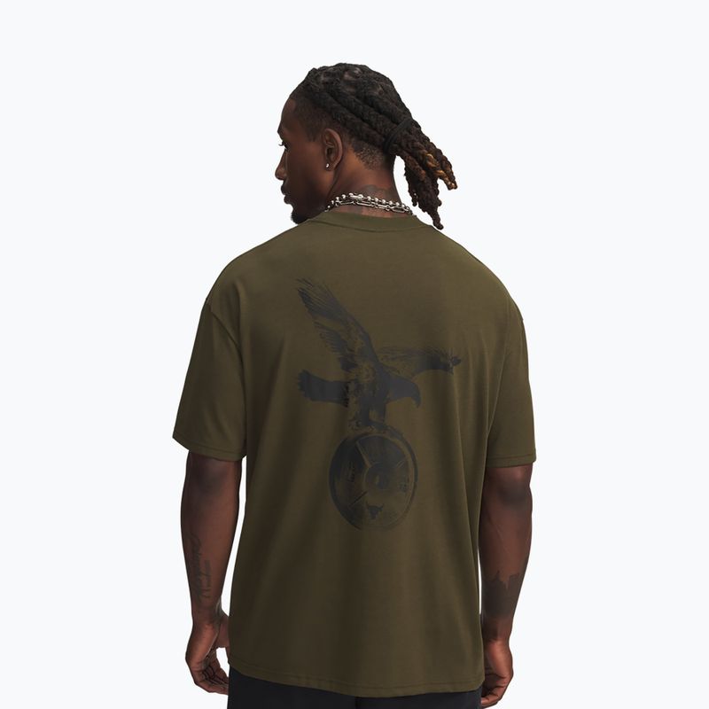 Мъжка тениска за тренировка Under Armour Project Rock Q4 expedition green/black 2