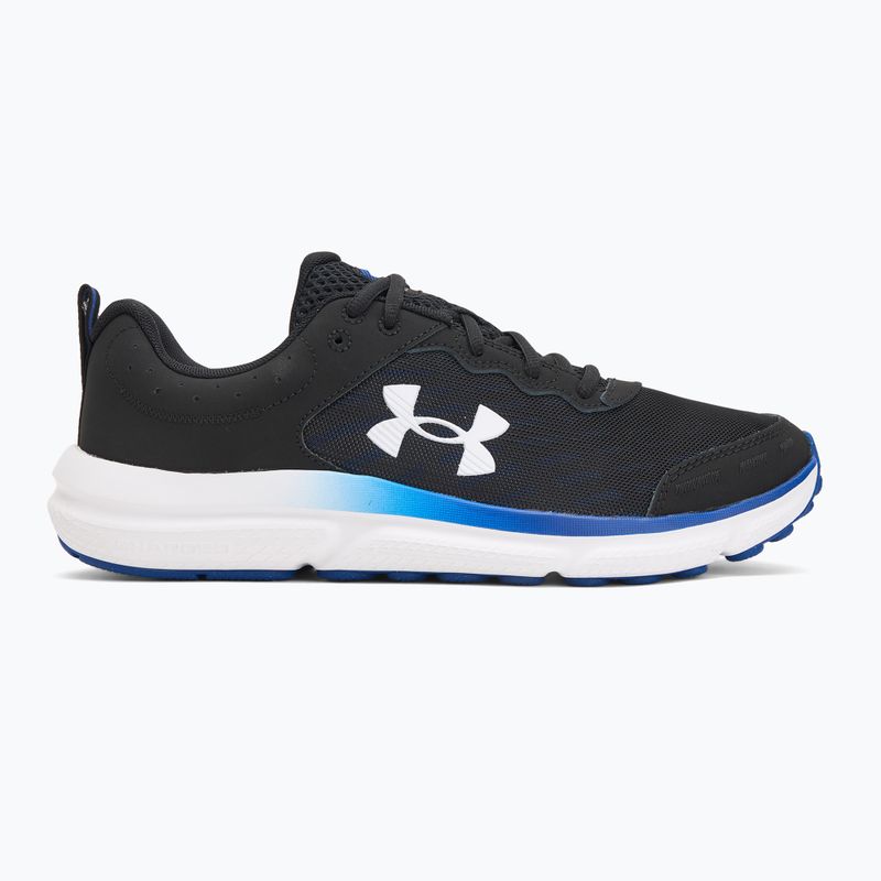 Мъжки маратонки за бягане Under Armour Charged Assert 10 черно/кралско синьо/бяло 2