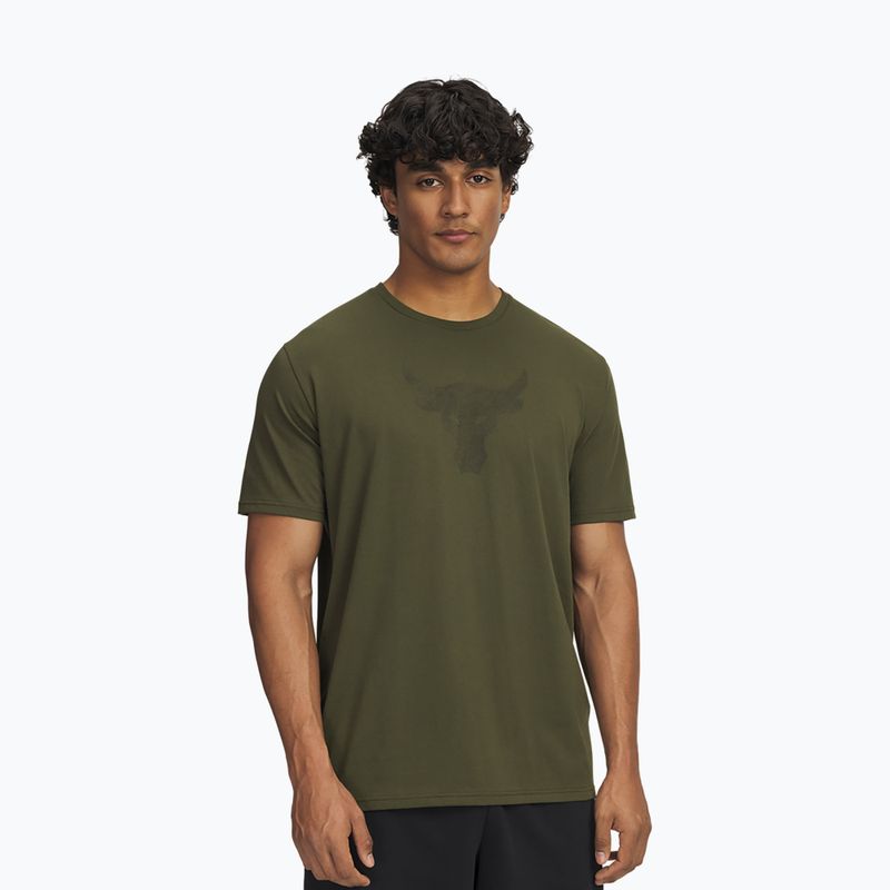 Мъжка тениска за тренировка Under Armour Project Rock Payoff Graphic expedition green/black