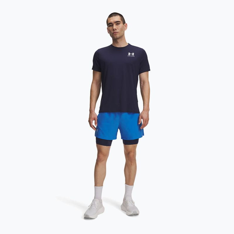 Мъжки шорти за бягане Under Armour Launch 5" 2in1 blue atlantis/washed navy/reflective 2