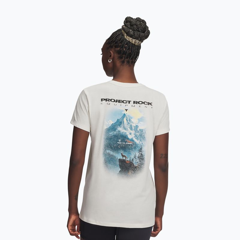 Дамска тениска за тренировка Under Armour Project Rock Graphic 2 stone/black 3