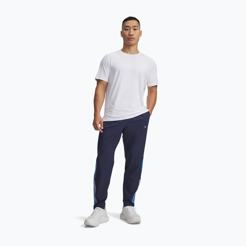 Мъжки панталони за бягане Under Armour Velociti Storm washed navy/blue atlantis/reflective 2