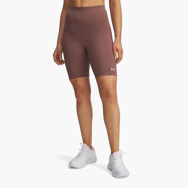 Дамски тренировъчни шорти Under Armour Motion Bike EMEA sierra taupe/white