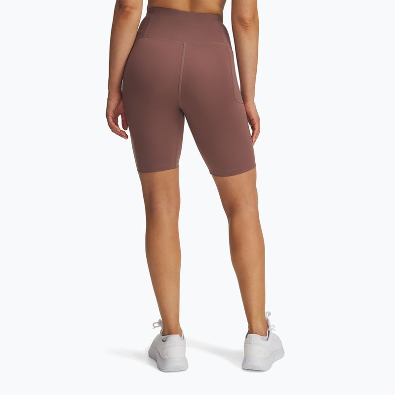 Дамски тренировъчни шорти Under Armour Motion Bike EMEA sierra taupe/white 3
